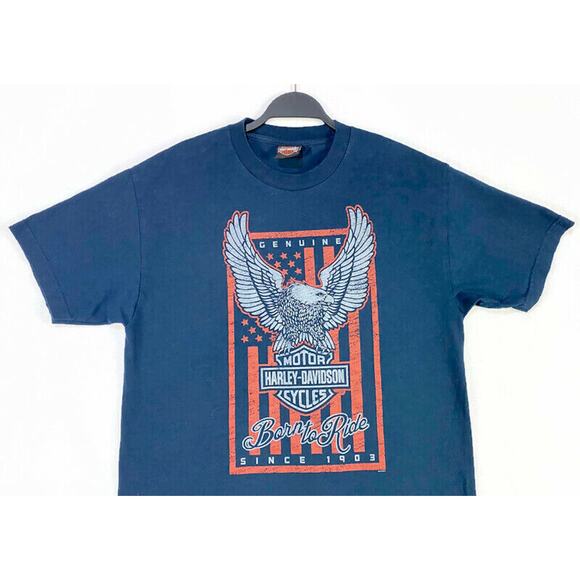 Harley Davidson Zips 45th Parallel Mackinac Island T-Shirt Men's Size Large - Picture 3 of 9